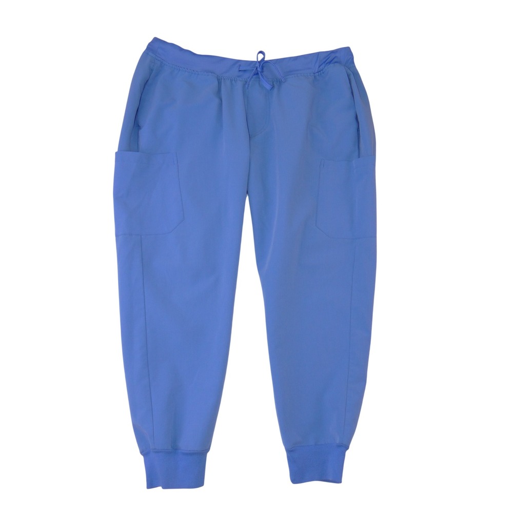 Mandala Womens XL Blue Equa-Tek Jogger Scrub Pants Antimicrobial Water Repellent